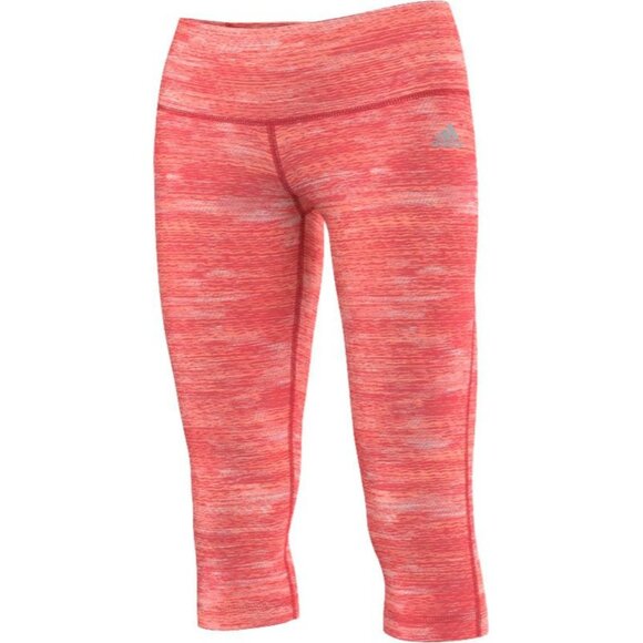 Adidas Performer Mid-Rise Capri Athletic Pink Climalite Tights Size S - Picture 1 of 7